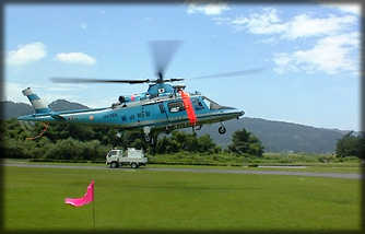 富山県警が誇る山岳救助用ヘリコプター「つるぎ」